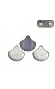 Ginko Leaf Beads 7.5x7.5mm Backlit matte petroleum